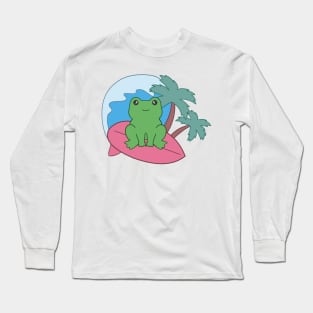 Frog at the beach Long Sleeve T-Shirt